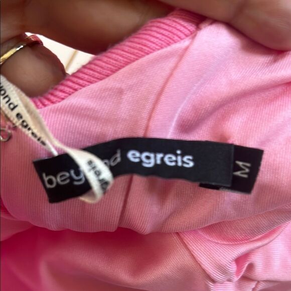 NWT Beyond Egreis Dress Pink Sleeveless Dress Flare Bodice Medium - Picture 9 of 11